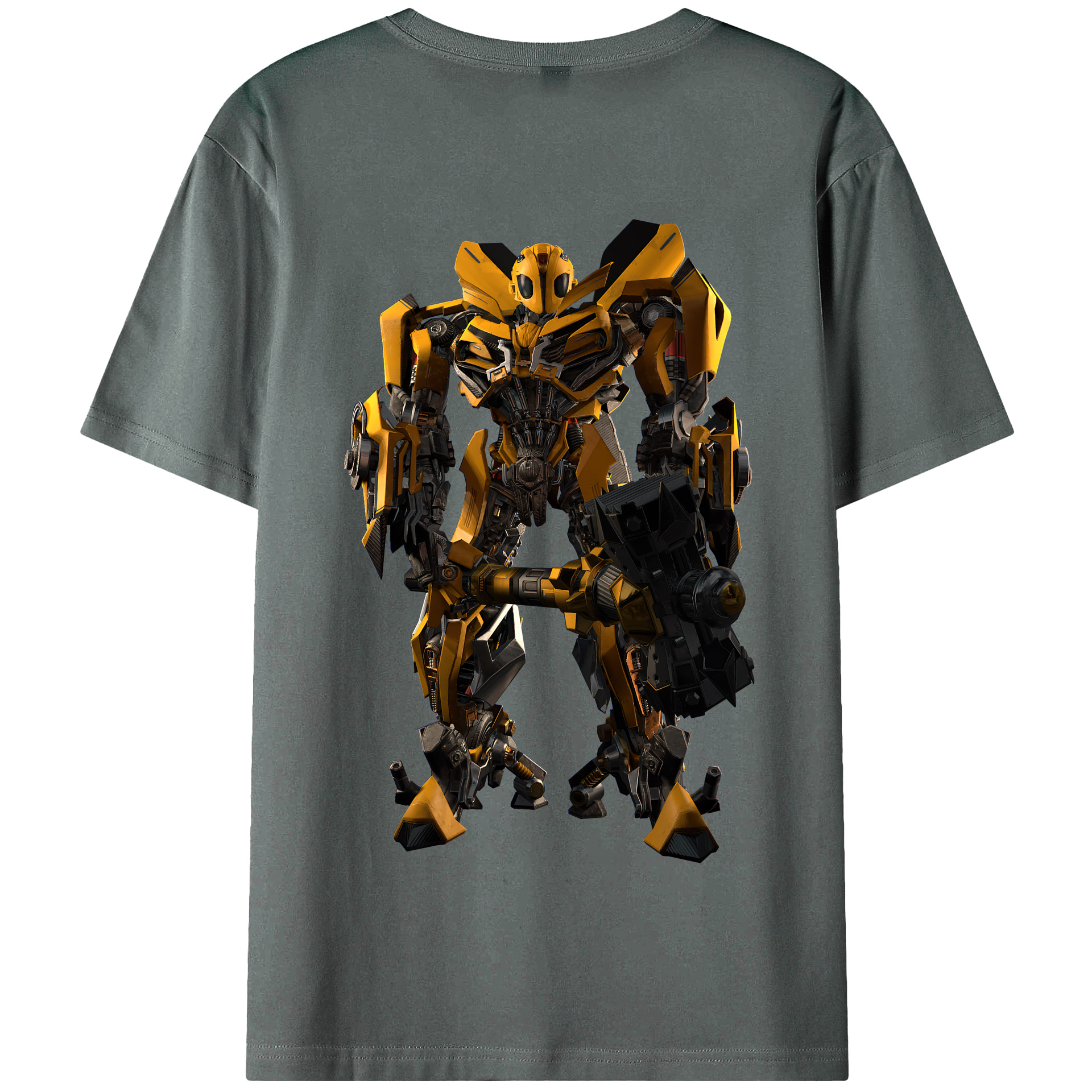 （画像用） Transformers トランスフォーマー 綿100％半袖Tシャツ（背面プリント）